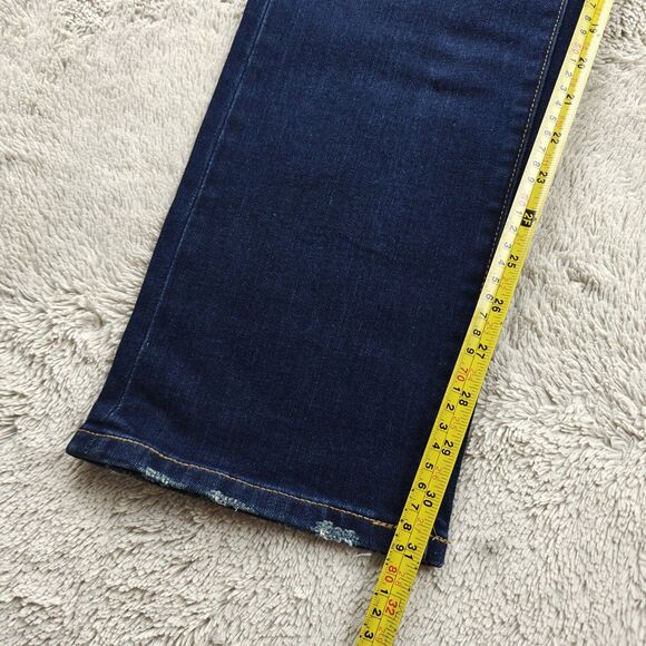 Liverpool Relaxed Straight Jeans Men's 29x32 Dark Mid Blue Stretchy EcoLogical - Picture 8 of 9
